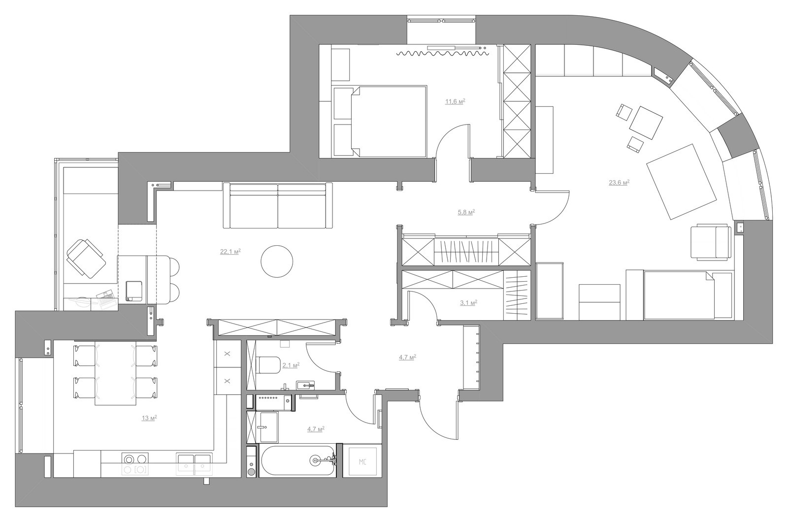 Квартира для молодой семьи