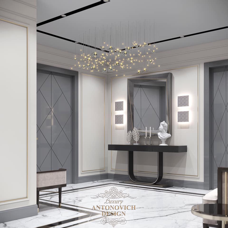 Стильный современный интерьер квартиры от дизайнеров Luxury Antonovich Design