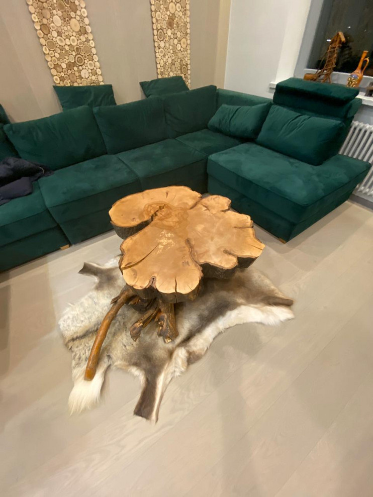 Журнальный стол из спила бука "Nature"