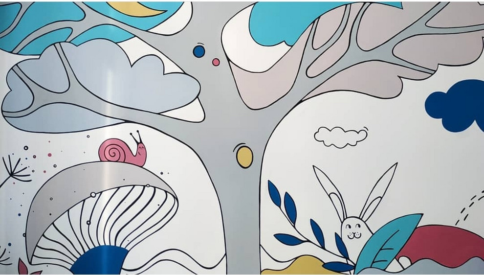 роспись в детском лофте