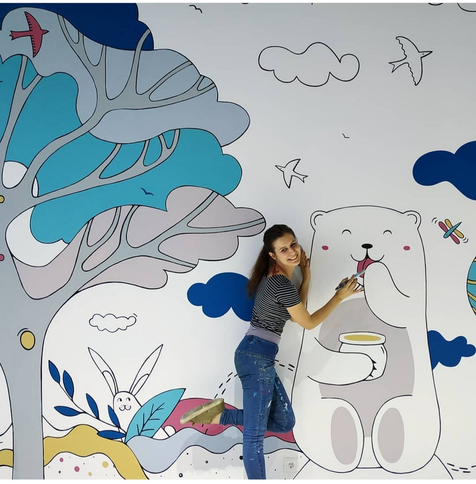 роспись в детском лофте