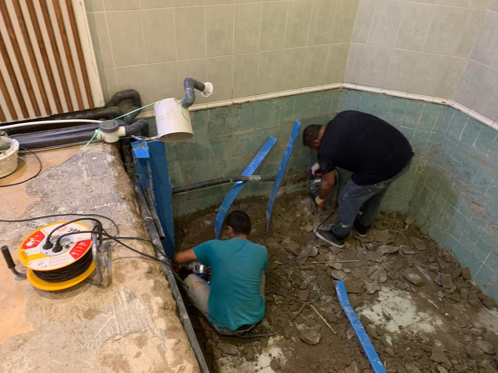 Бассейн "до" и "после"