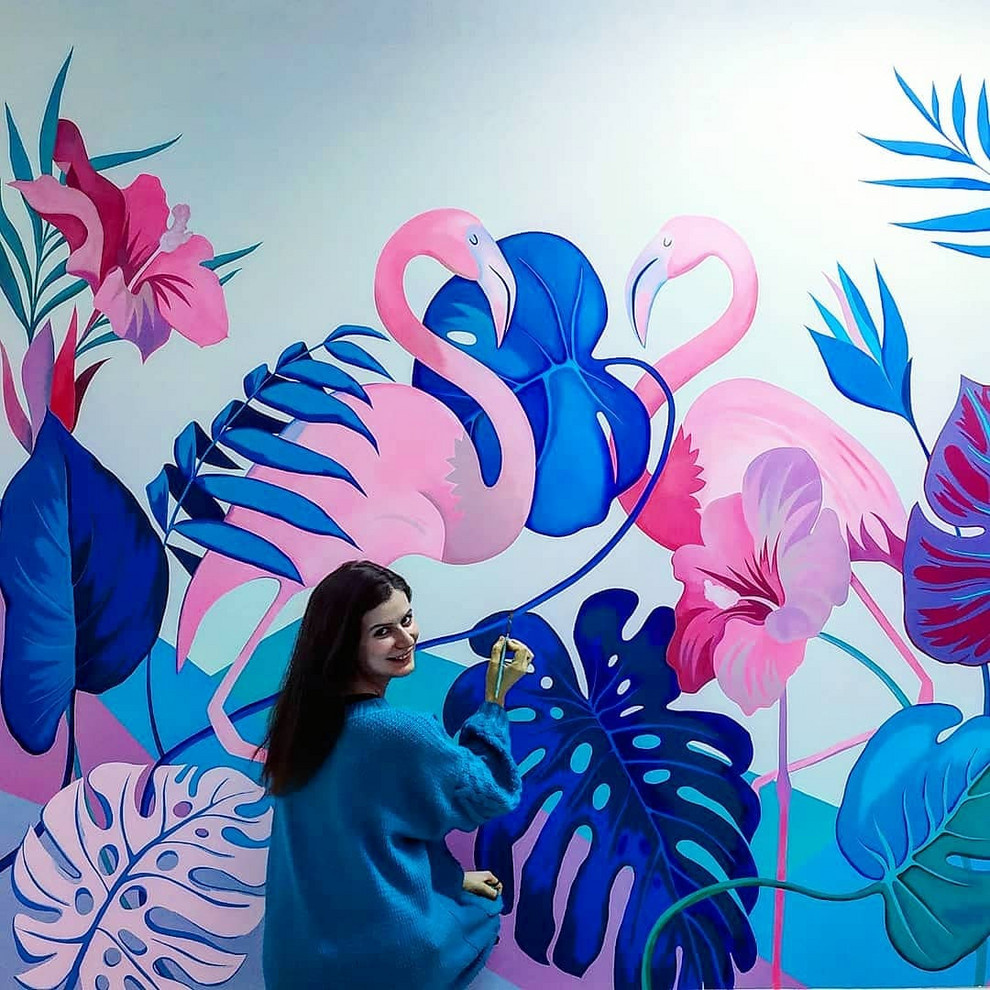 Фламинго в студии