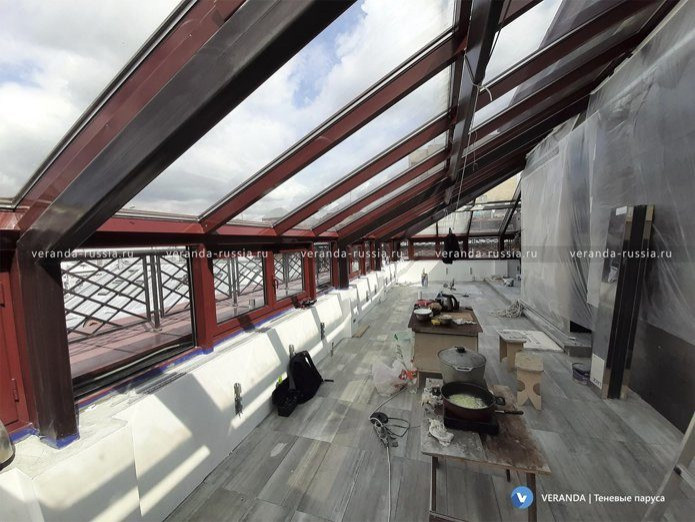 Солнцезащитная система для зимнего сада в Москве