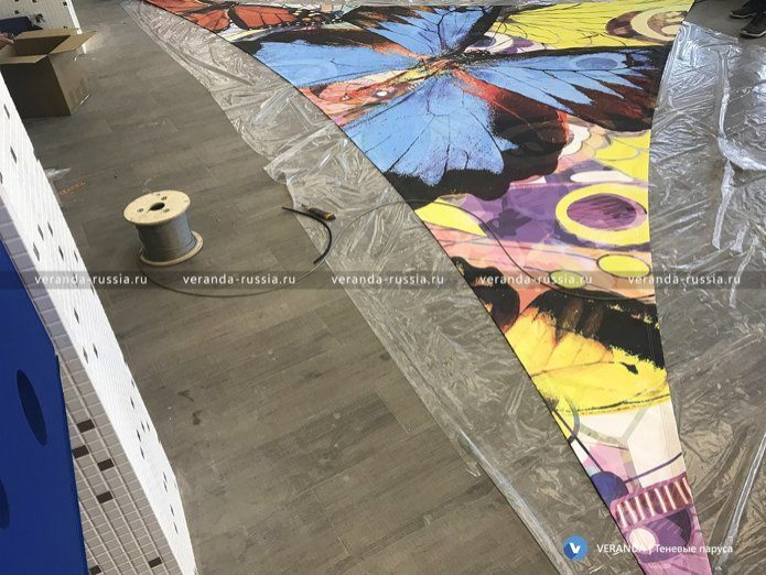 Дизайн потолка: необычная декоративная конструкция из натяжных парусов