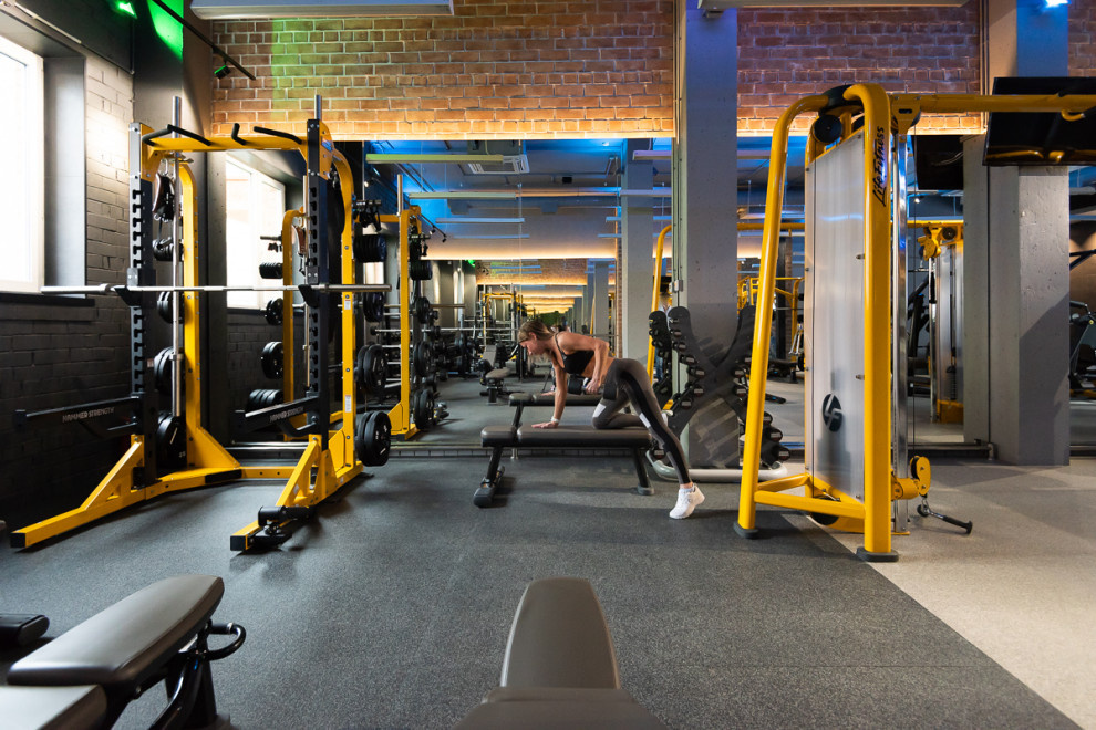 Дизайн интерьера фитнес центра.