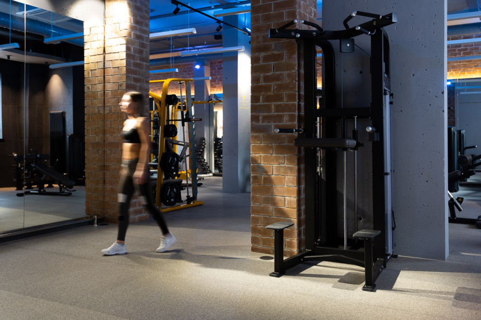 Дизайн интерьера фитнес центра.