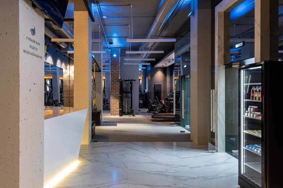Дизайн интерьера фитнес центра.