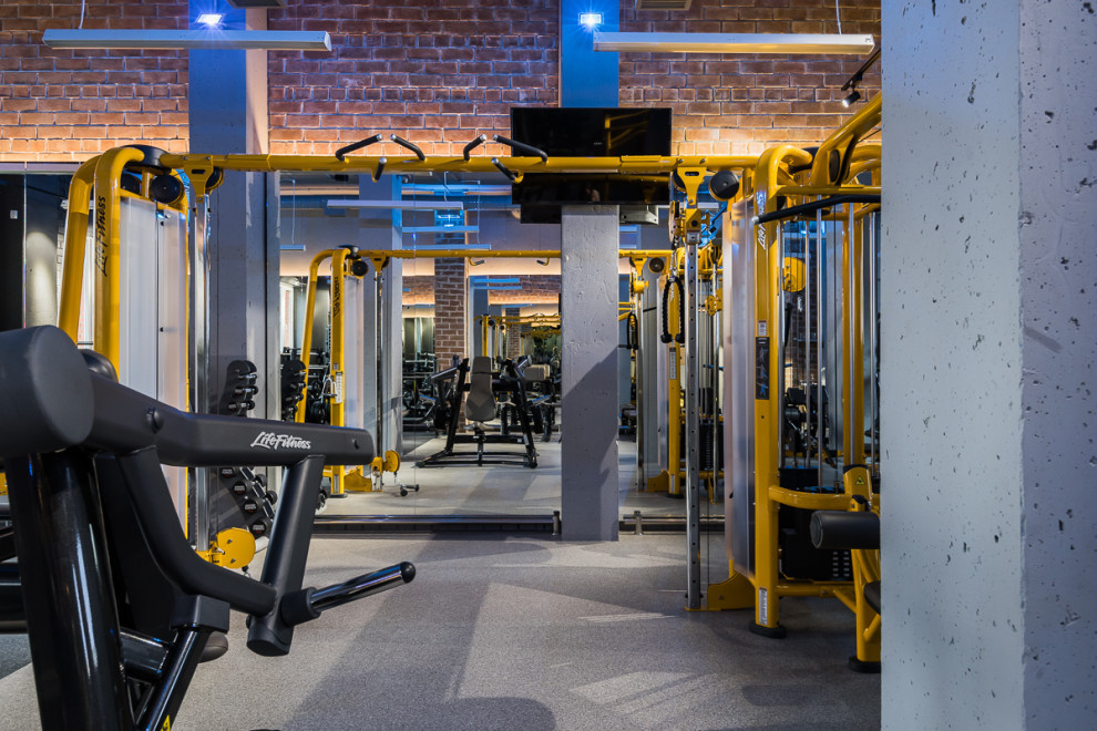 Дизайн интерьера фитнес центра.