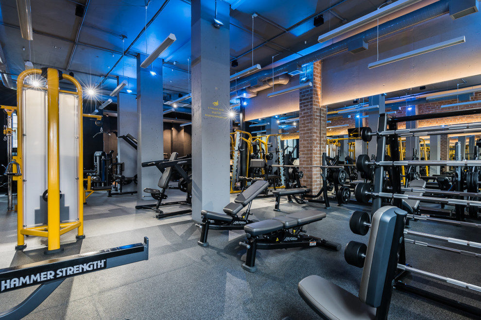 Дизайн интерьера фитнес центра.