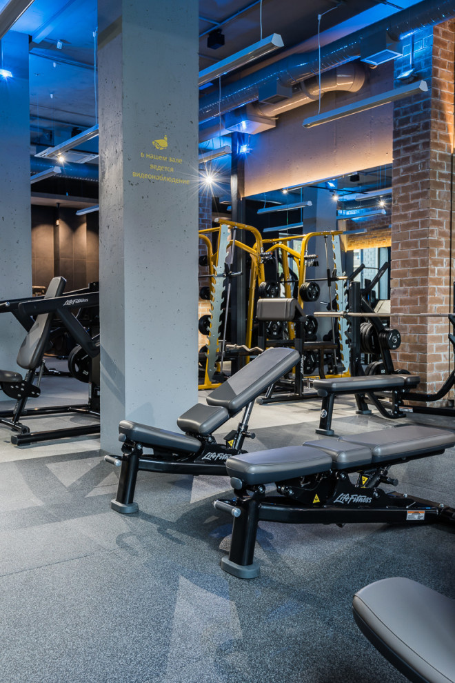 Дизайн интерьера фитнес центра.