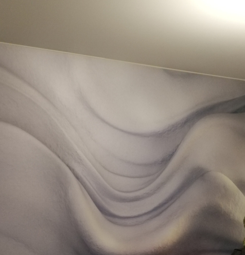 Ванная в эко стиле,  с элементами бамбука и трасника