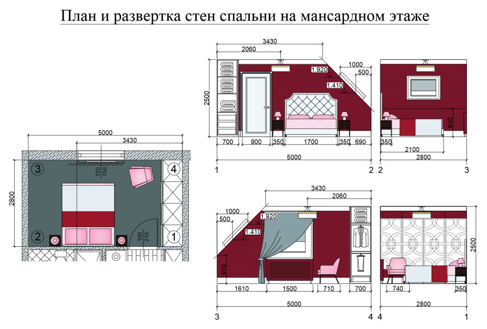 Обложка проекта: Дизайн интерьера гостевой спальни
