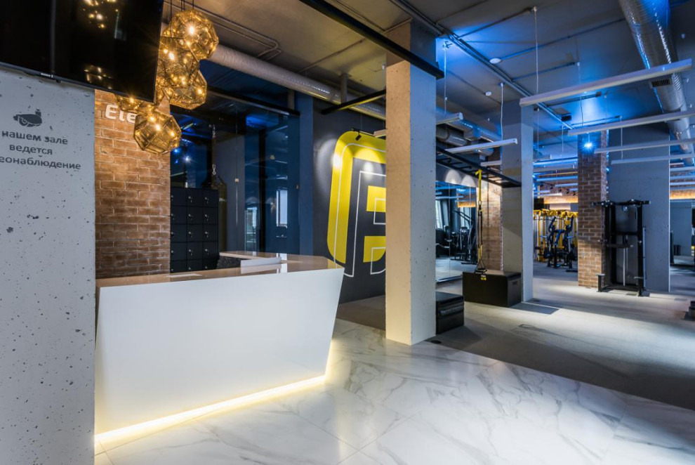 Дизайн интерьера фитнес центра.