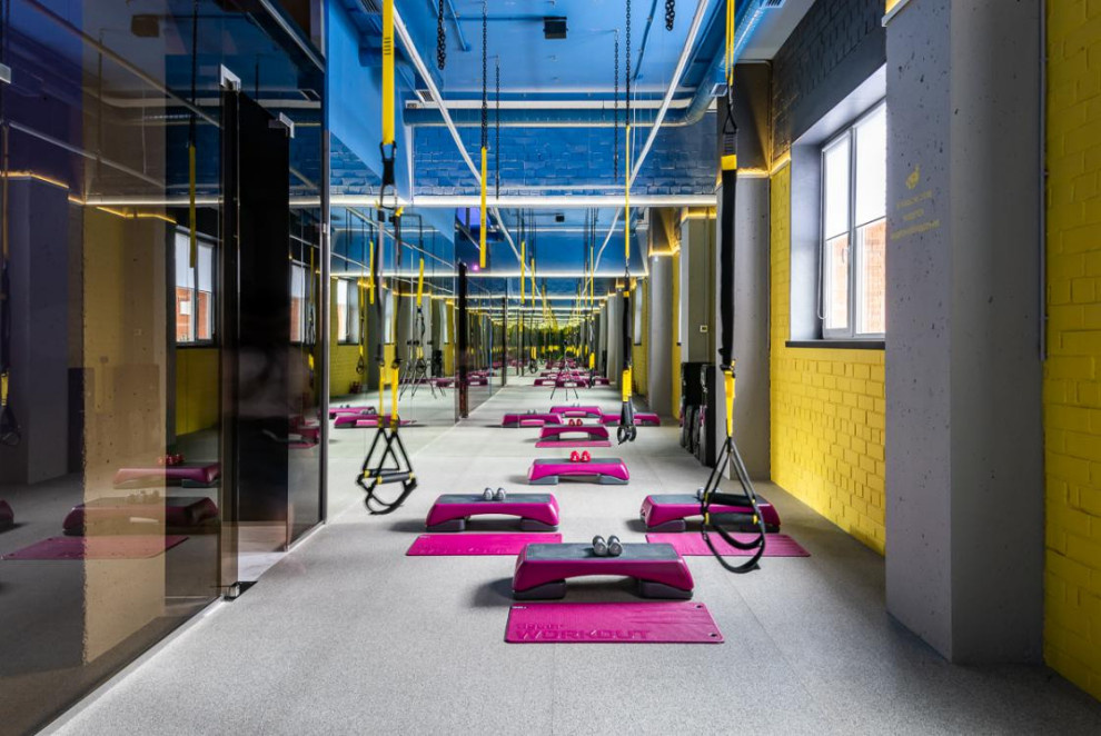 Дизайн интерьера фитнес центра.