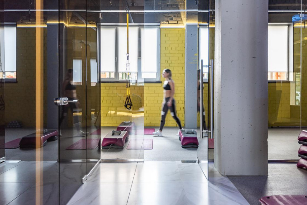 Дизайн интерьера фитнес центра.