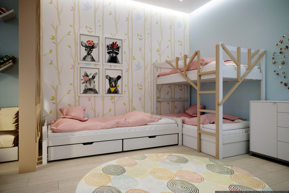 Квартира-студия в современной классике 81 м² в ЖК МЧС