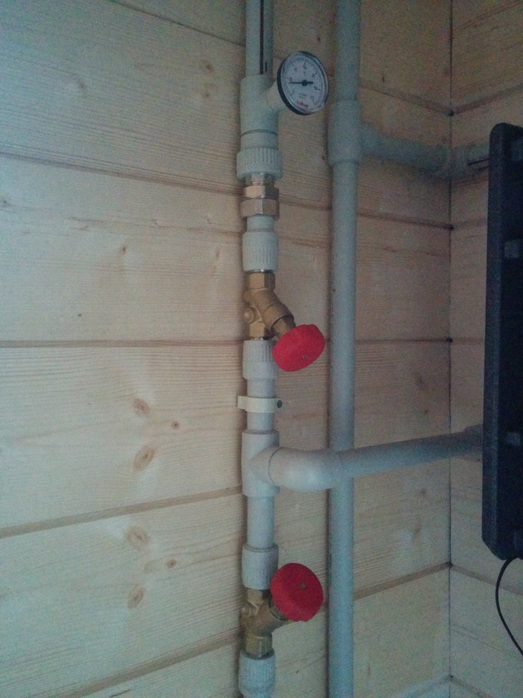 Каминная топка Hoxter c водным контуром в частном доме