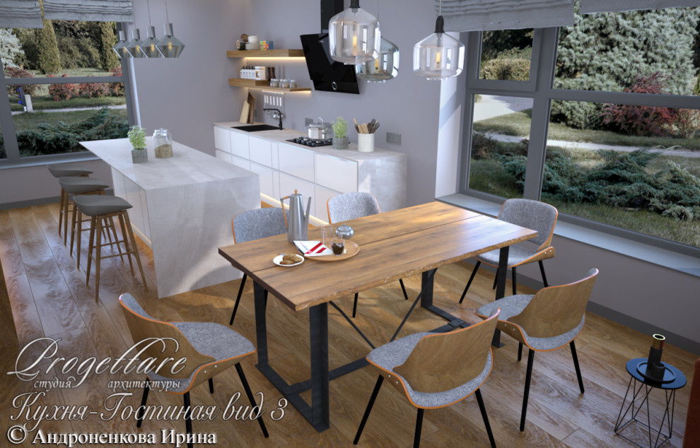 Дизайн интерьера загородного дома в  Репино