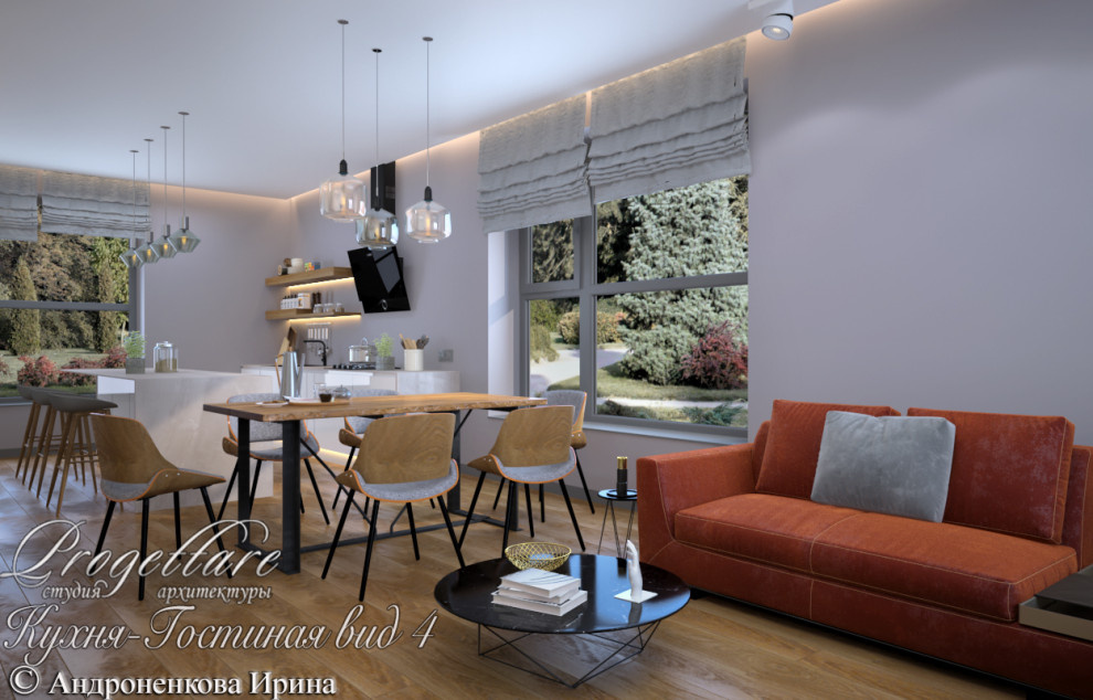 Дизайн интерьера загородного дома в  Репино