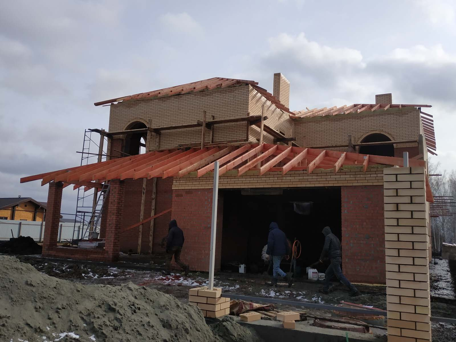 Строительство жилого дома в г. Новосибирск п. Близкий