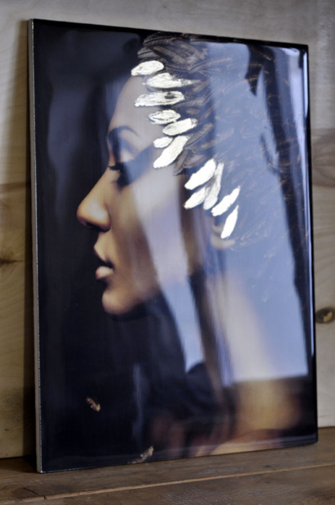 Панно на керамической плитке.