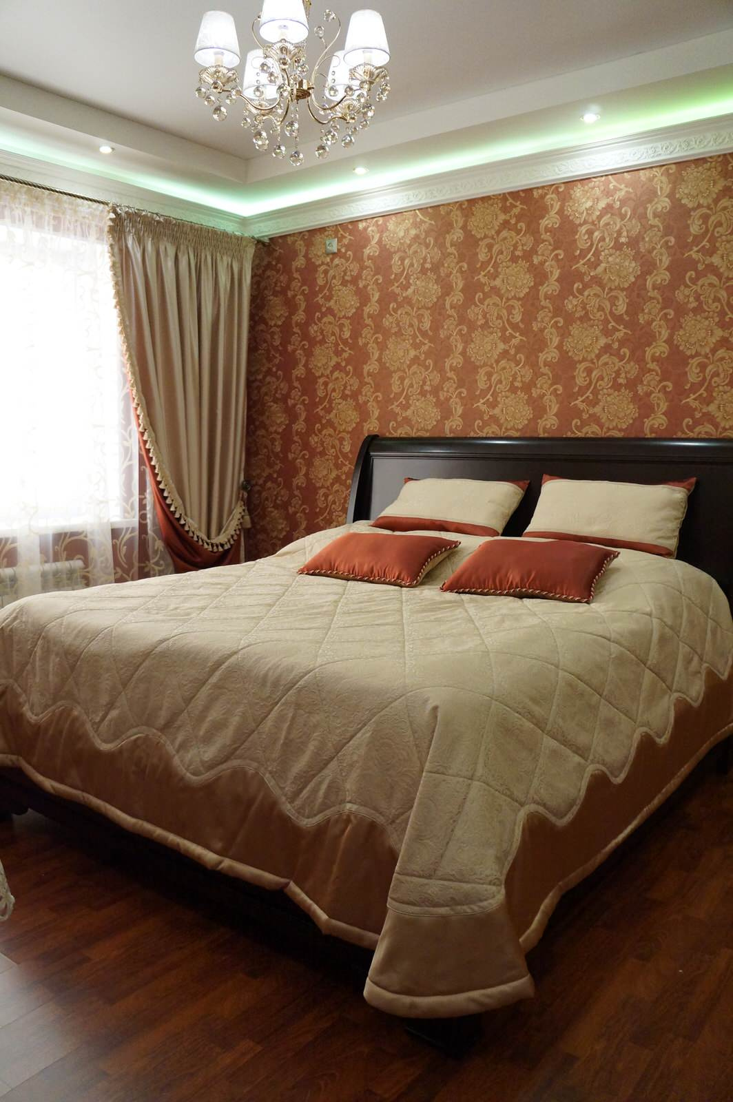 текстильное оформление спальни