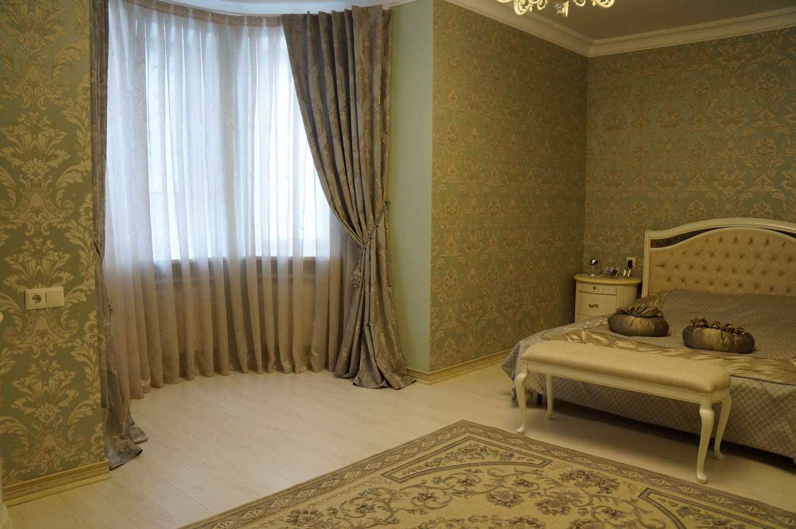 текстильное оформление спальни