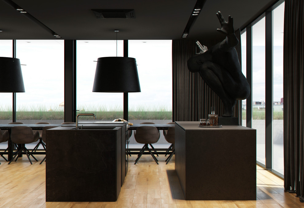 Лаунж зона на крыше офиса