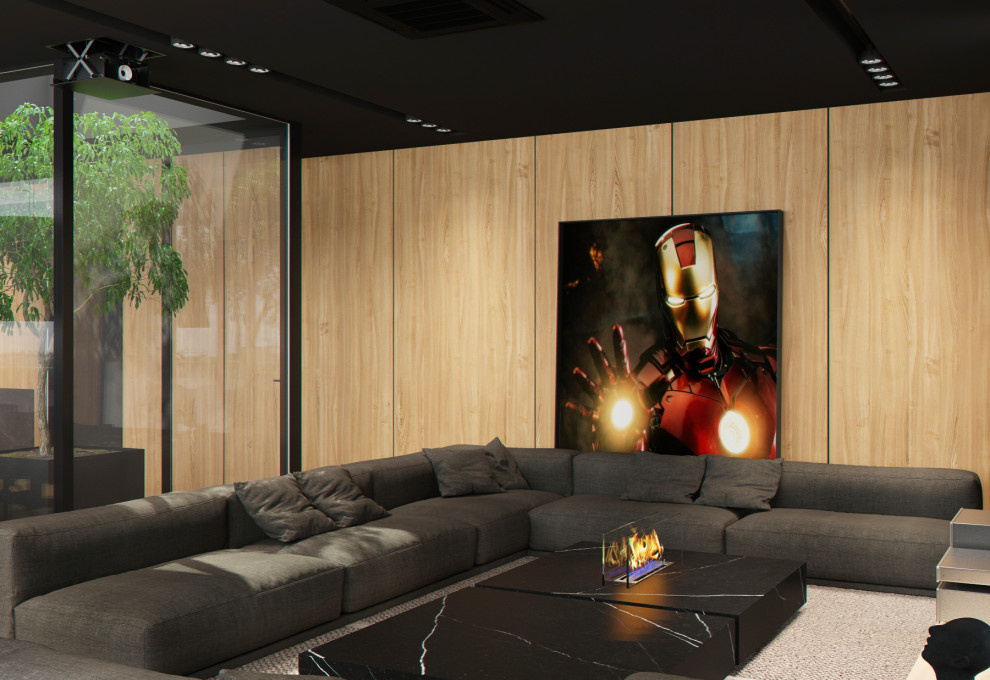 Лаунж зона на крыше офиса