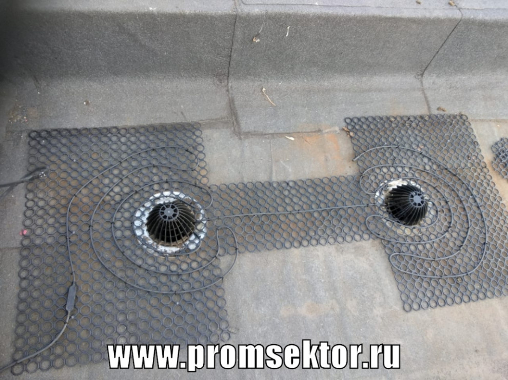 Антиобледенение кровли и водостоков