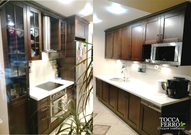 Кухня городская классика из массива дуба для г.Ноябрьска