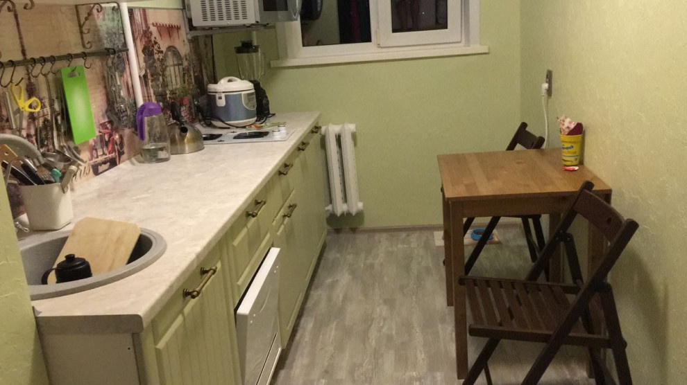 Маленькая кухня Прованс 4,5 м.кв.
