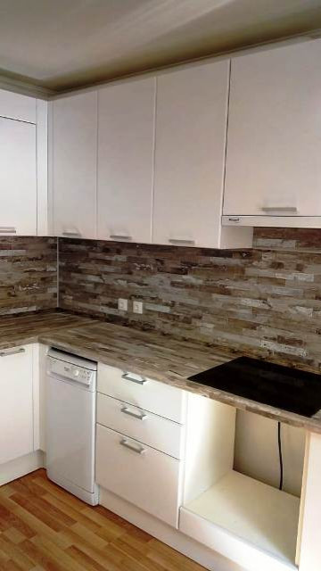 Белая кухня сканди угловая