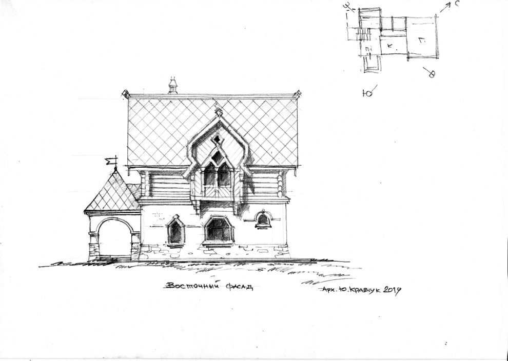 Архитектурный эскиз Терема
