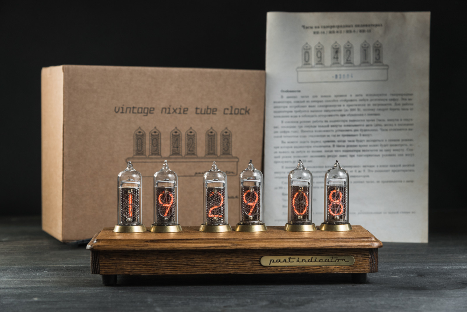 Ламповые часы Восток-2 ясень ( nixie clock )