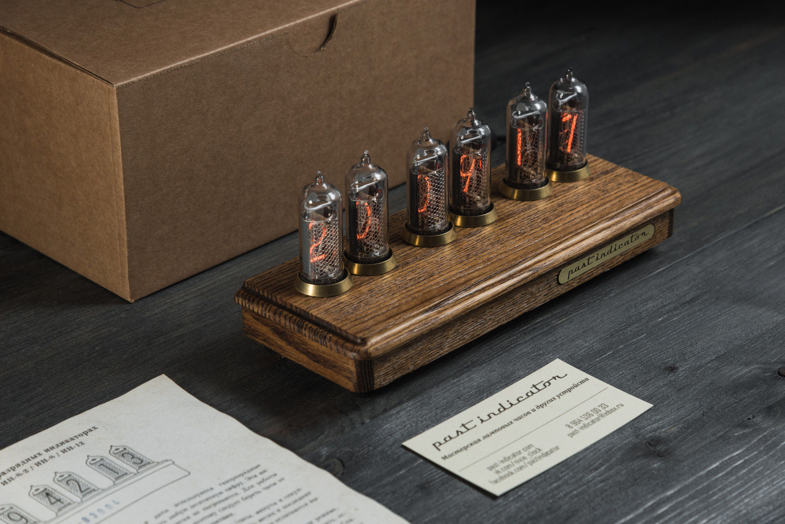 Ламповые часы Восток-2 ясень ( nixie clock )