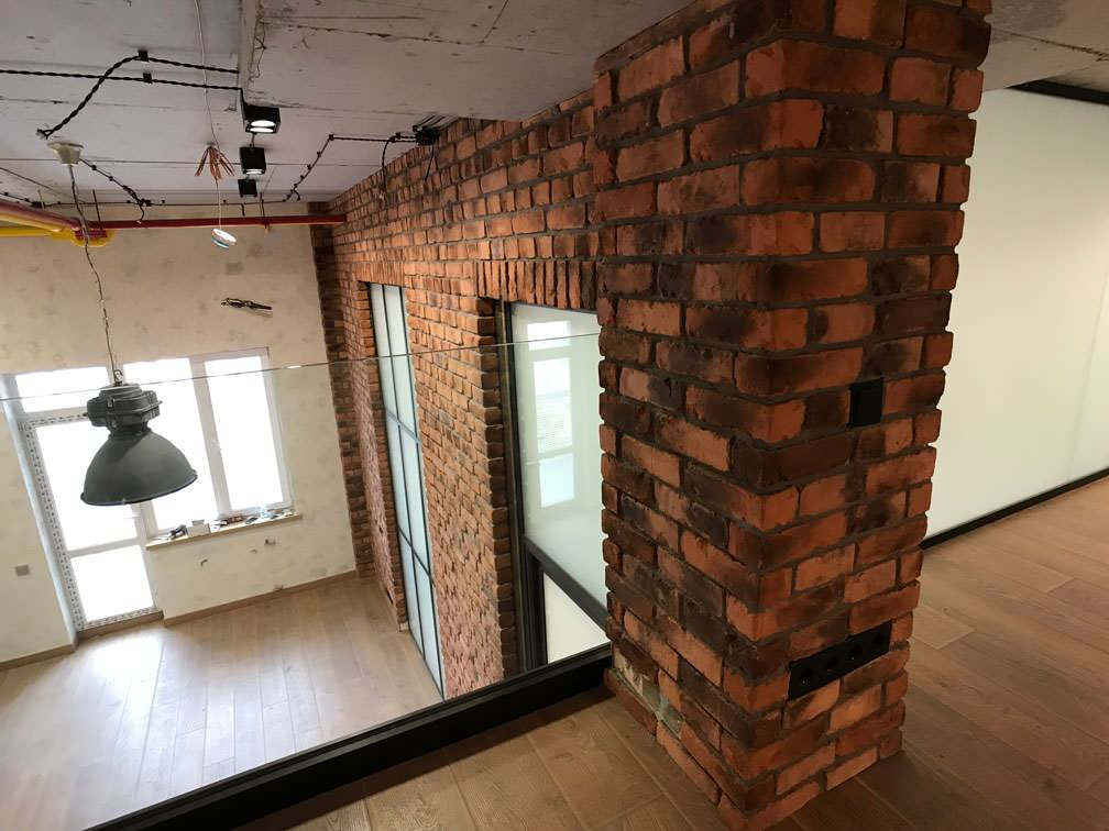 Апартаменты в стиле Лофт. Кирпич БауЭко, коллекция Terracotta