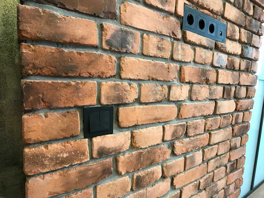 Апартаменты в стиле Лофт. Кирпич БауЭко, коллекция Terracotta