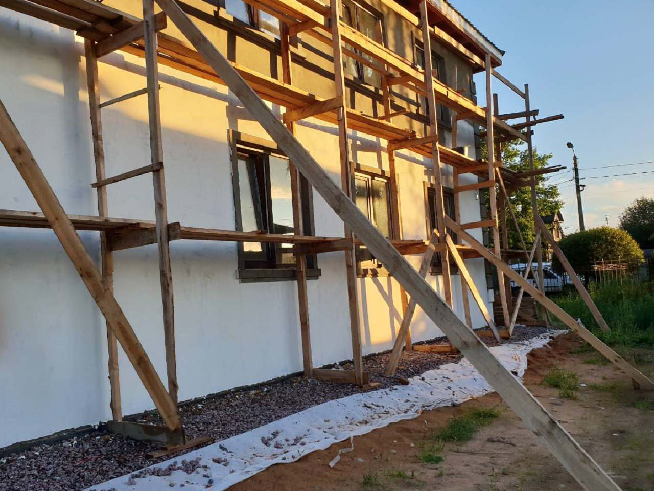 Отделка загородного дома Петродворец