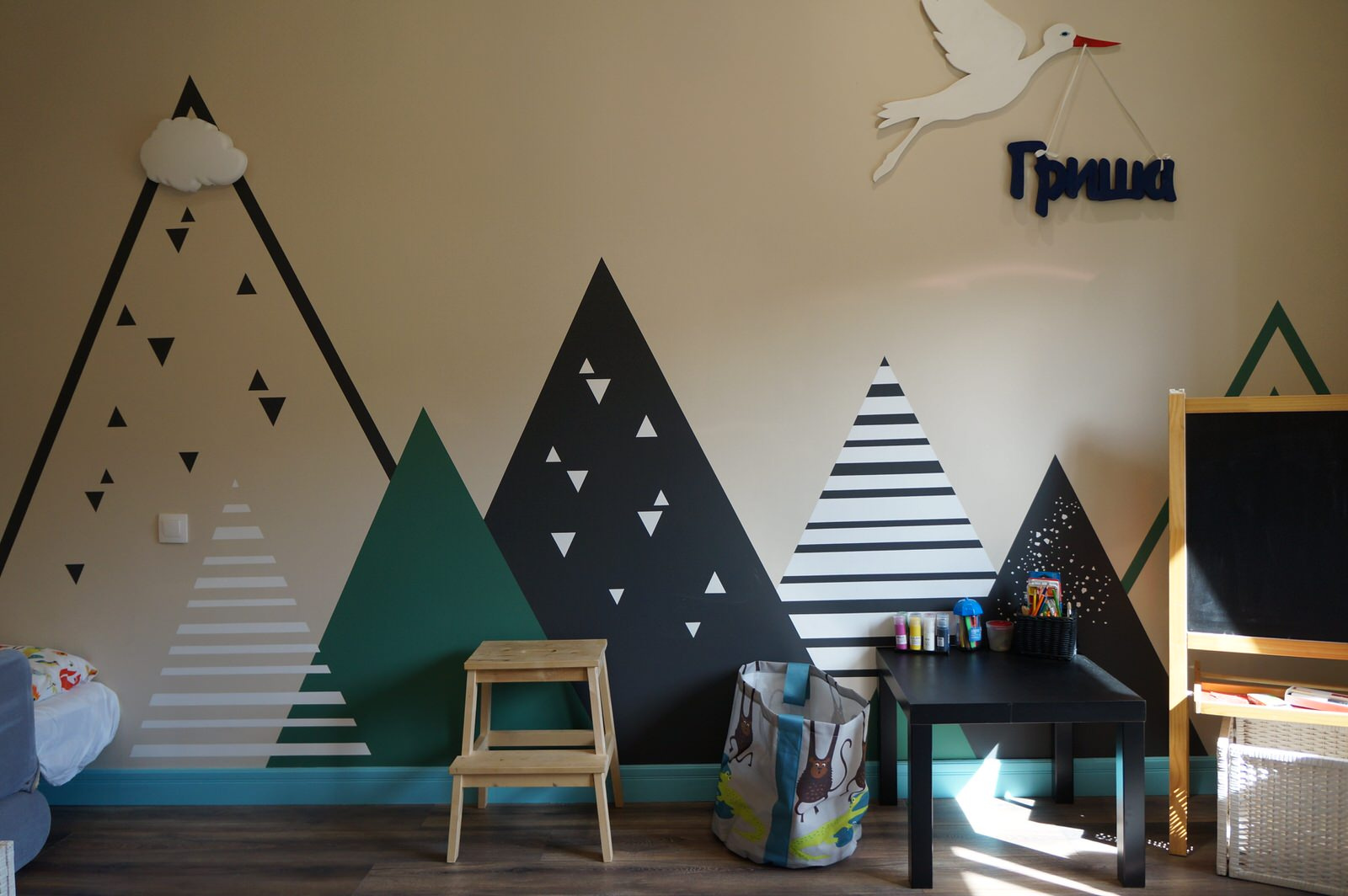 Роспись в детской для мальчика