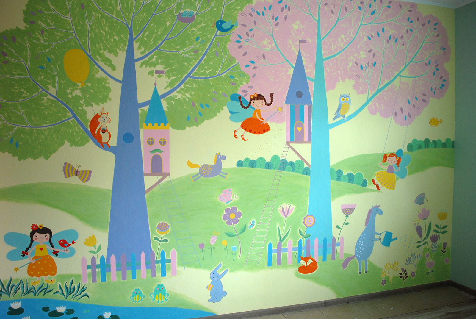 Роспись стен для детской