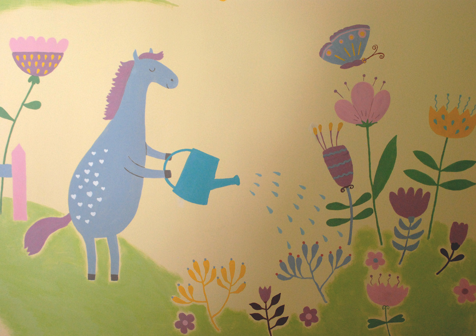 Обложка проекта: Роспись в детской для девочки