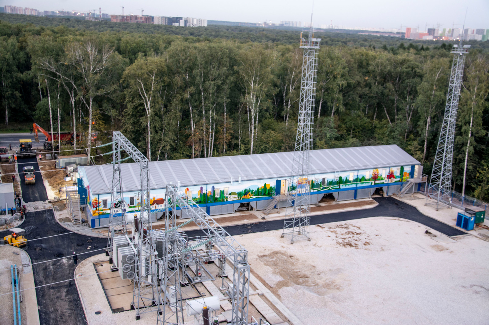 Художественное оформление промышленной зоны в Новой Москве