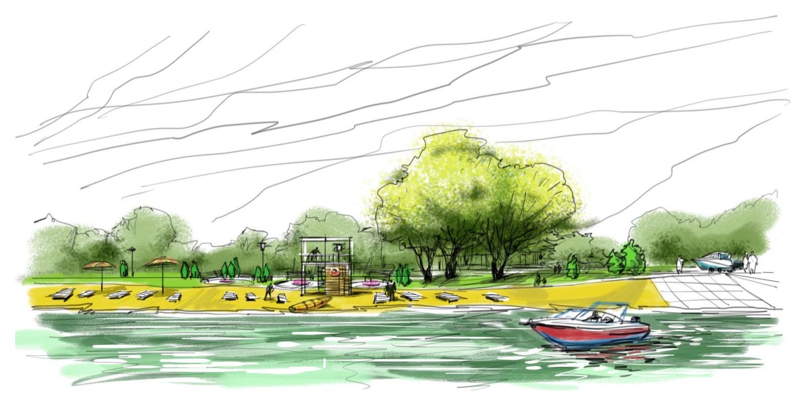 ландшафтный скетчинг