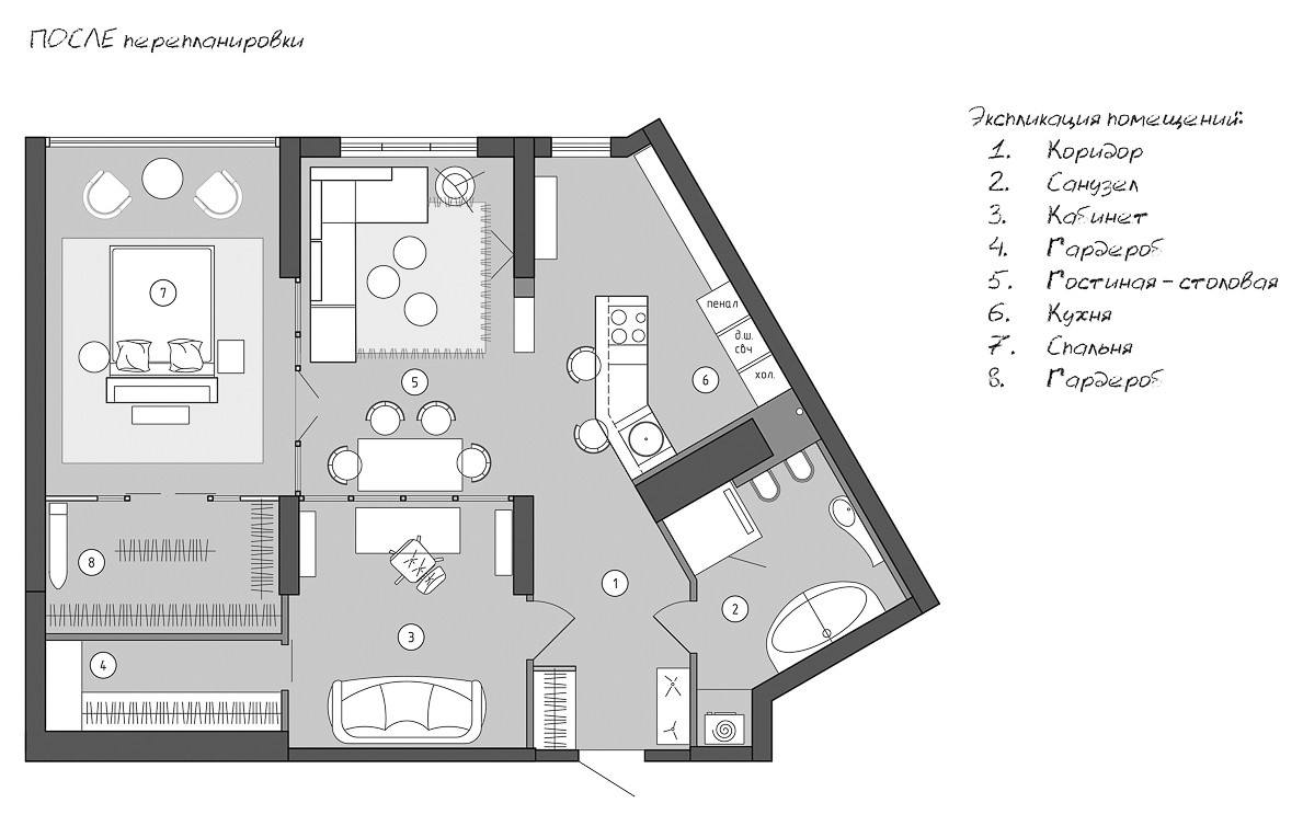 квартира в стиле Loft