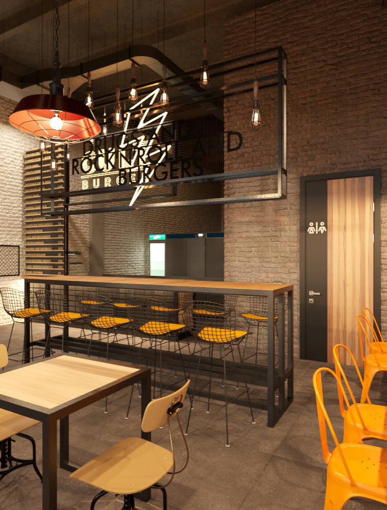 Дизайн проект бургерной "CULT"