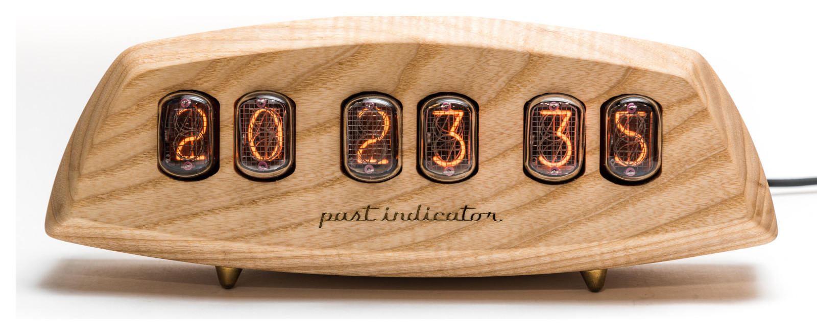 Ламповые часы Луноход-1 ясень (nixie clock)