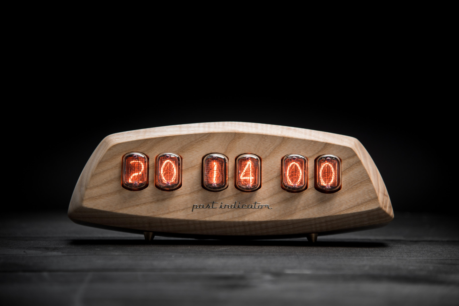 Ламповые часы Луноход-1 ясень (nixie clock)