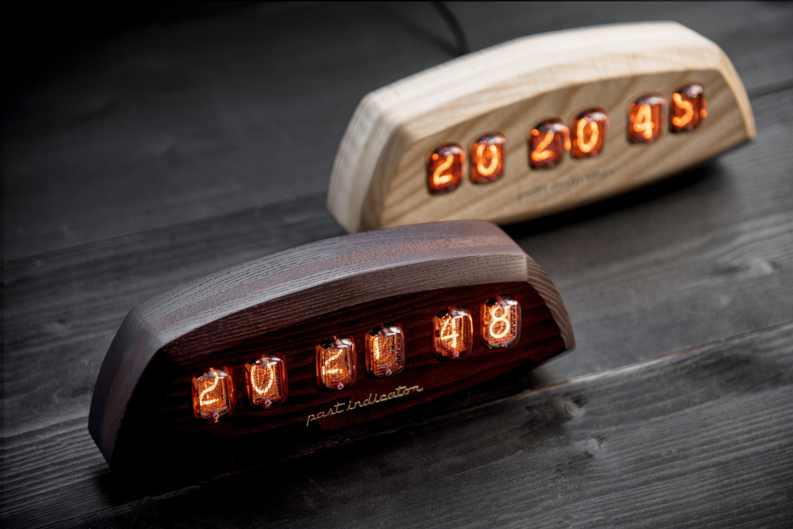 Ламповые часы Луноход-1 ясень (nixie clock)